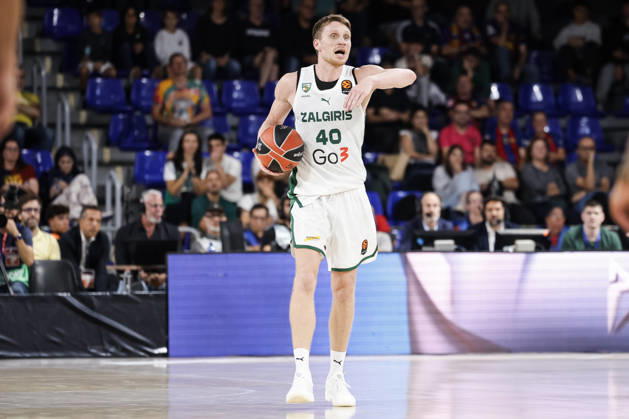 October 9, 2026, Barcelona, Barcelona, Spain: Marius Grigonis Of Zalgiris Kaunas in action during the EuroLeague League Phase MD 4 match played between FC Barcelona, Barca and Zalgiris Kaunas at Palau Blaugrana on October 09, 2026 in Barcelona, Spain. Barcelona Spain - ZUMAa181 20261009_zaa_a181_308 Copyright: xJavierxBorregox