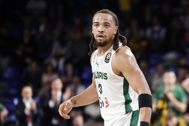October 9, 2026, Barcelona, Barcelona, Spain: Carsen Edwards Of Zalgiris Kaunas looks on during the EuroLeague League Phase MD 4 match played between FC Barcelona, Barca and Zalgiris Kaunas at Palau Blaugrana on October 09, 2026 in Barcelona, Spain. Barcelona Spain - ZUMAa181 20261009_zaa_a181_311 Copyright: xJavierxBorregox