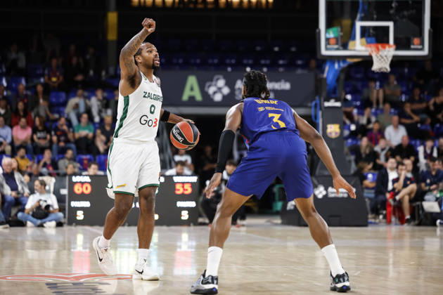 October 9, 2026, Barcelona, Barcelona, Spain: Sterling Brown Of Zalgiris Kaunas in action during the EuroLeague League Phase MD 4 match played between FC Barcelona, Barca and Zalgiris Kaunas at Palau Blaugrana on October 09, 2026 in Barcelona, Spain. Barcelona Spain - ZUMAa181 20261009_zaa_a181_314 Copyright: xJavierxBorregox