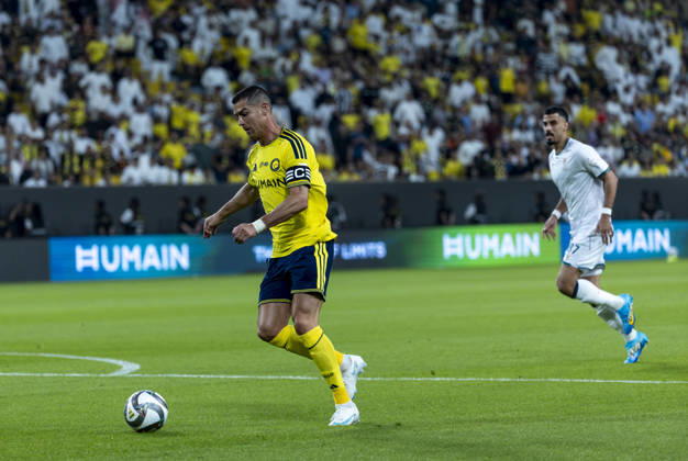 Al Nassr v Al Draih - Saudi Pro League RIYADH, SAUDI ARABIA - OCTOBER 9: Cristiano Ronaldo of Al-Nassr in action during the Saudi Pro League (SPL) match between Al Nassr and Al Draih at the King Saud University Stadium in Riyadh, Saudi Arabia on October 9, 2026. Mohammed Saad Anadolu Riyadh Saudi Arabia. Editorial use only. Please get in touch for any other usage.  Copyright: x2026xAnadoluxMohammedxSaadx