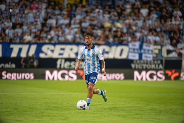 ESP: Malaga CF vs RCD Espanyol - La Liga Hypermotion MALAGA, SPAIN - OCTOBER 9: David Larrubia of Malaga CF during the match between Malaga CF and RCD Espanyol of La Liga Hypermotion on October 9, 2026 at La Rosaleda Stadium in Malaga, Spain. (Photo by Samuel Carreno) Copyright: xSamuelxCarrenox samcargad_091026_41-33
