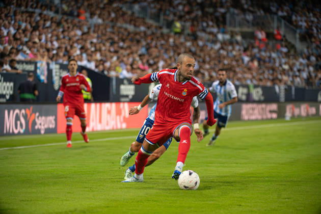 ESP: Malaga CF vs RCD Espanyol - La Liga Hypermotion MALAGA, SPAIN - OCTOBER 9: Quilindschy Hartman of RCD Espanyol during the match between Malaga CF and RCD Espanyol of La Liga Hypermotion on October 9, 2026 at La Rosaleda Stadium in Malaga, Spain. (Photo by Samuel Carreno) Copyright: xSamuelxCarrenox samcargad_091026_41-36