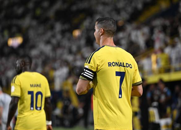 Al Nassr v Al Draih - Saudi Pro League RIYADH, SAUDI ARABIA - OCTOBER 9: Cristiano Ronaldo of Al-Nassr celebrates after scoring a goal during the Saudi Pro League (SPL) match between Al Nassr and Al Draih at the King Saud University Stadium in Riyadh, Saudi Arabia on October 9, 2026. Mohammed Saad Anadolu Riyadh Saudi Arabia. Editorial use only. Please get in touch for any other usage.  Copyright: x2026xAnadoluxMohammedxSaadx
