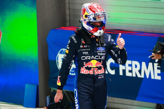 F1 - SINGAPORE GRAND PRIX 2026 VERSTAPPEN Max (nld), Red Bull Racing Ford RB22, portrait during the 2026 Formula 1 Singapore Grand Prix, 17th round of the 2026 Formula One World Championship, WM, Weltmeisterschaft from October 9 to 11, 2026 on the Marina Bay Street Circuit, in Singapore, Singapore - SingaporeSingapore  Copyright: xDPPIx