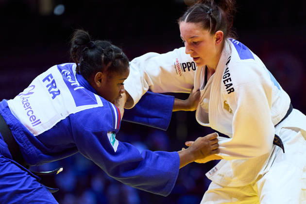 (L-R) Issoufi Kaila (FRA), Olek Anna Monta (GER), OCTOBER 6, 2026 -Judo : World Judo Championships BAKU2026 Women s -78kgSemi-final match at National Gymnastics Arena in Baku, Azerbaijan.  aflo_354713574 KenxAsakurax