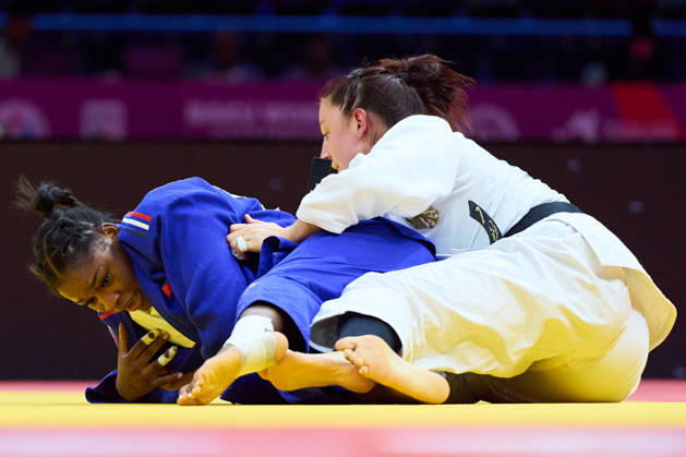 (L-R) Issoufi Kaila (FRA), Olek Anna Monta (GER), OCTOBER 6, 2026 -Judo : World Judo Championships BAKU2026 Women s -78kgSemi-final match at National Gymnastics Arena in Baku, Azerbaijan.  aflo_354713665 KenxAsakurax