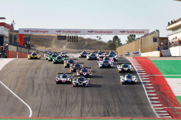 AUTO - MLC 2026 - PORTIMAO 85 FROST Danial (sgp), PEUGEOT Enzo (fra), R-ace GP, Duqueine D09 - Toyota, LMP3, action 09 IGLESIAS Louis (fra), DODDS Maxwell (gbr), ANS Motorsport, Ligier JS P325 - Toyota, LMP3, action 04 CARANTA Jules (fra), PITAMBER Mikaeel (rsa), Nielsen Racing, Duqueine D09 - Toyota, LMP3, action Start during the 6th round of the 2026 Michelin Le Mans Cup on the Autodromo Internacional do Algarve from October 8 to 10, 2026 in Portimao, Portugal - Copyright: xJoaoxFilipex
