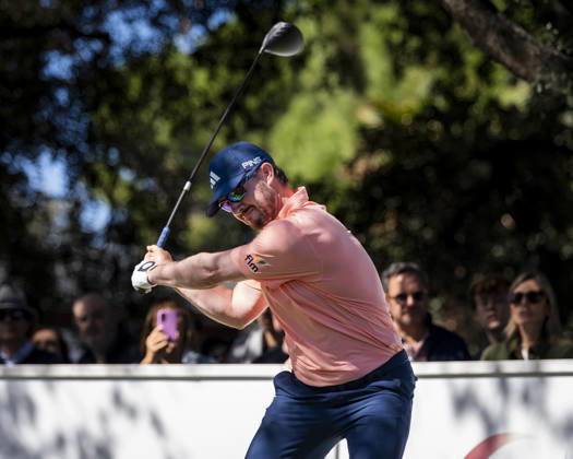 Golf 2026: Open De Espana: Day Three MADRID, SPAIN - OCTOBER 10: Connor Syme of Scotland tees off on day three of the Open de Espana presented by Madrid at Club de Campo Villa de Madrid on October 10, 2026 in Madrid, Spain. Madrid Club de Campo Villa de Madrid Madrid Spain Copyright: xAlbertoxGardinx AGardin_20261010_Golf_Esp_Mad_0036