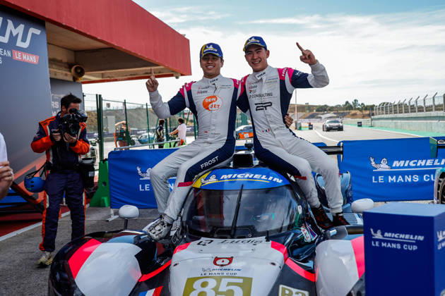 AUTO - MLC 2026 - PORTIMAO 85 FROST Danial (sgp), PEUGEOT Enzo (fra), R-ace GP, Duqueine D09 - Toyota, LMP3, podium, portrait celebration during the 6th round of the 2026 Michelin Le Mans Cup on the Autodromo Internacional do Algarve from October 8 to 10, 2026 in Portimao, Portugal - PortimaoPortugal  Copyright: xPauloxMariax