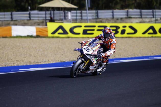 October 10, 2026, Cascais, Lisbon, Portugal: Thomas Bridewell Superbike Advocates in action during the Superpole of the FIM Superbike World Championship, WM, Weltmeisterschaft at Circuito Estoril on October 10, 2026 in Cascais, Portugal. Cascais Portugal - ZUMAr200 20261010_zsp_r200_011 Copyright: xNunoxReisinhox