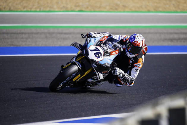 October 10, 2026, Cascais, Lisbon, Portugal: Loris baz MGM Optical Express Racing in action during the Superpole of the FIM Superbike World Championship, WM, Weltmeisterschaft at Circuito Estoril on October 10, 2026 in Cascais, Portugal. Cascais Portugal - ZUMAr200 20261010_zsp_r200_027 Copyright: xNunoxReisinhox