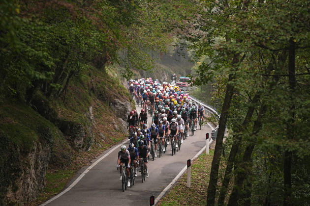 The race , Breakaway on the Val Piana climbduring the 120th edition of the Il Lombardia, Tour of Lombardy cycling race, a 239 km one day race from Bergamo to Como on October 10, 2026, Italy.  Copyright: xMarcoxAlpozzi LaPressex