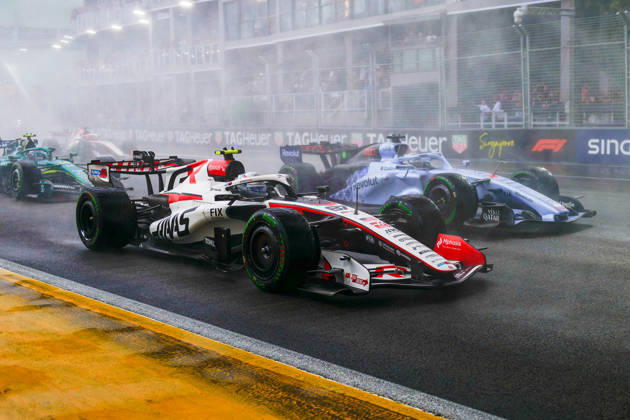 RECORD DATE NOT STATED 10th October 2026; Marina Bay, Singapore; Formula 1, Singapore Grand Prix, Sprint Race and Qualifying Day; Oliver Bearman (87) of Great Britain and TGR Haas F1 Team DavidxAsh