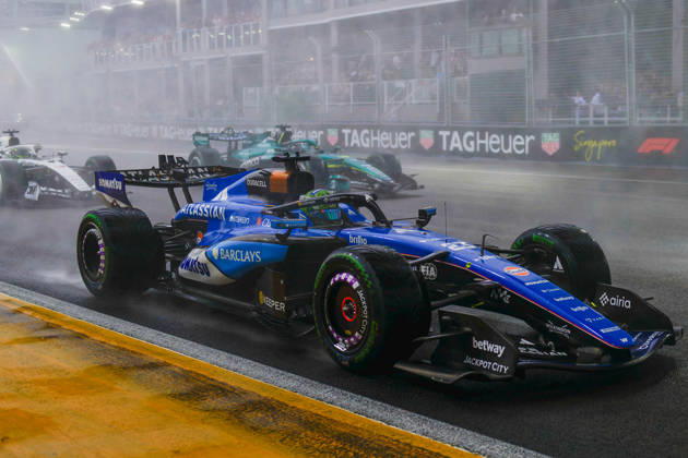RECORD DATE NOT STATED 10th October 2026; Marina Bay, Singapore; Formula 1, Singapore Grand Prix, Sprint Race and Qualifying Day; Alexander Albon (23) of Thailand and Atlassian Williams F1 Team DavidxAsh