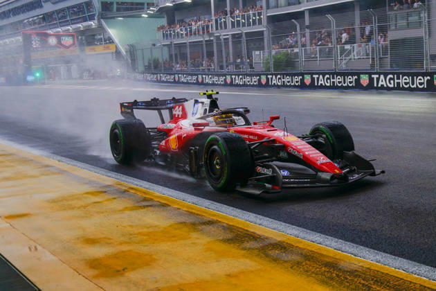 RECORD DATE NOT STATED 10th October 2026; Marina Bay, Singapore; Formula 1, Singapore Grand Prix, Sprint Race and Qualifying Day; Lewis Hamilton (44) of Great Britain and Scuderia Ferrari HP DavidxAsh