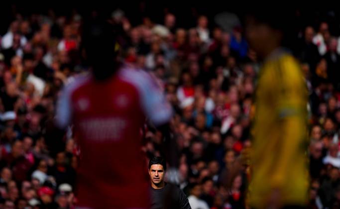 Arsenal Manager Mikel Arteta Arsenal v Leeds United, Premier League, Football, Emirates Stadium, London, UK - 10 Oct 2026London Emirates Stadium United Kingdom EDITORIAL USE ONLY No use with unauthorised audio, video, data, fixture lists, club league logos or live services. Online in-match use limited to 120 images, no video emulation. No use in betting, games or single club league player publications. Copyright: xJavierxGarcia Shutterstockx 17204400t
