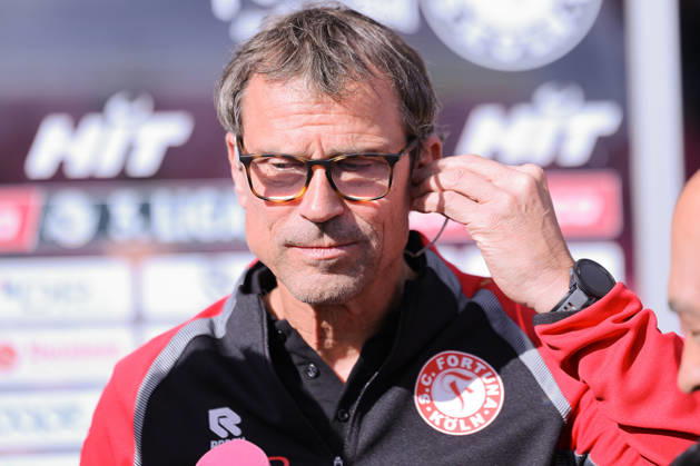 10.10.2026, xsefx, Fußball, SC Fortuna Köln - 1. FC Saarbrücken, 3.Liga, Südstation, 8. Spieltag, Saison 2026 2027: Cheftrainer Matthias Mink (Trainer Fortuna Köln) im Interview DFB regulations prohibit any use of photographs as image sequences and or quasi-video. Nordrhein-Westfalen Deutschland