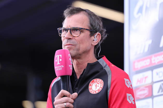 10.10.2026, xsefx, Fußball, SC Fortuna Köln - 1. FC Saarbrücken, 3.Liga, Südstation, 8. Spieltag, Saison 2026 2027: Cheftrainer Matthias Mink (Trainer Fortuna Köln) im Interview DFB regulations prohibit any use of photographs as image sequences and or quasi-video. Nordrhein-Westfalen Deutschland