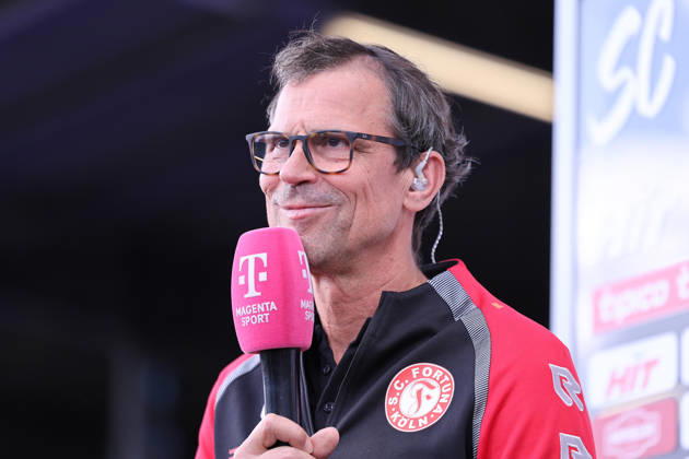 10.10.2026, xsefx, Fußball, SC Fortuna Köln - 1. FC Saarbrücken, 3.Liga, Südstation, 8. Spieltag, Saison 2026 2027: Cheftrainer Matthias Mink (Trainer Fortuna Köln) im Interview DFB regulations prohibit any use of photographs as image sequences and or quasi-video. Nordrhein-Westfalen Deutschland