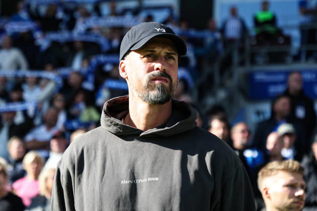 Trainer Sandro Wagner (Hannover 96) - 2. Fussball Bundesliga Saison 2026-2027 1. FC Magdeburg vs. Hannover 96 in der Avnet Arena in Magdeburg - Fußball,Mann,Männer,Deutschland,10.10.2026
