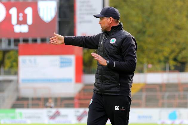 Regionalliga West: Rot-Weiß Oberhausen - 1. FC Bocholt ** NUR FÜR REDAKTIONELLE ZWECKE ** EDITORIAL USE ONLY **<p>Trainer Sebastian Gunkel RWO - 1. FC Bocholt Ort: Oberhausen, Stadion Niederrhein Datum: 10.10.2026 Deutschland NRW Oberhausen Copyright: MichaxKorb