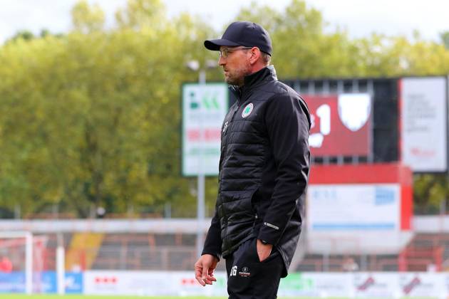 Regionalliga West: Rot-Weiß Oberhausen - 1. FC Bocholt ** NUR FÜR REDAKTIONELLE ZWECKE ** EDITORIAL USE ONLY **<p>Trainer Sebastian Gunkel RWO - 1. FC Bocholt Ort: Oberhausen, Stadion Niederrhein Datum: 10.10.2026 Deutschland NRW Oberhausen Copyright: MichaxKorb