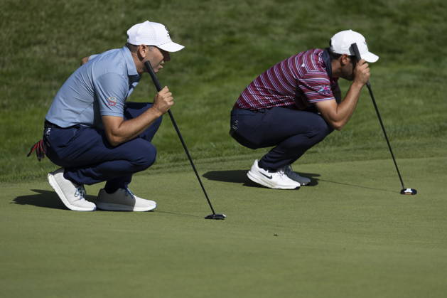 Spanish Open golf tournament - Day 3 Spain s golf player Sergio Garcia (L) and Spanish-Emirati Adrian Otaegui (R) in action during the third day of the Spanish Open golf tournament at the Real Club de Campo Villa in Madrid, Spain, 10 October 2026. Madrid Spain  Copyright: xSERGIOxPEREZx