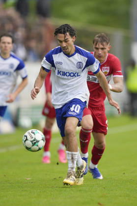 10.10.2026, Hänsch-Arena, Meppen, GER, 3. Liga, 9. Spieltag: SV Meppen vs VfB Stuttgart II, Niclas Nadj (SV Meppen 40) DFL REGULATIONS PROHIBIT ANY USE OF PHOTOGRAPHS AS IMAGE SEQUENCES AND OR QUASI-VIDEO. Meppen Niedersachsen Hänsch-Arena