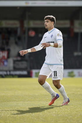 10.10.2026, xhettx, Fussball 3.Liga, SG Sonnenhof Grossaspach - SV Waldhof Mannheim v.l. Masca (SV Waldhof Mannheim, 11)