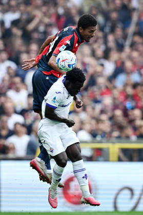 Mg Genova 10 10 2026 - campionato di calcio serie A Genoa-Fiorentina foto Matteo Gribaudi Image nella foto: Sebastian Otoa-Wilfried Gnonto 