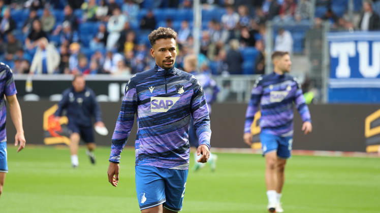 10.10.2026, xrekx, Fussball 1.Bundesliga, TSG 1899 Hoffenheim - Hamburger SV v.l. BambasÃ ContÃ (TSG 1899 Hoffenheim) (DFL DFB REGULATIONS PROHIBIT ANY USE OF PHOTOGRAPHS as IMAGE SEQUENCES and or QUASI-VIDEO) Sinsheim
