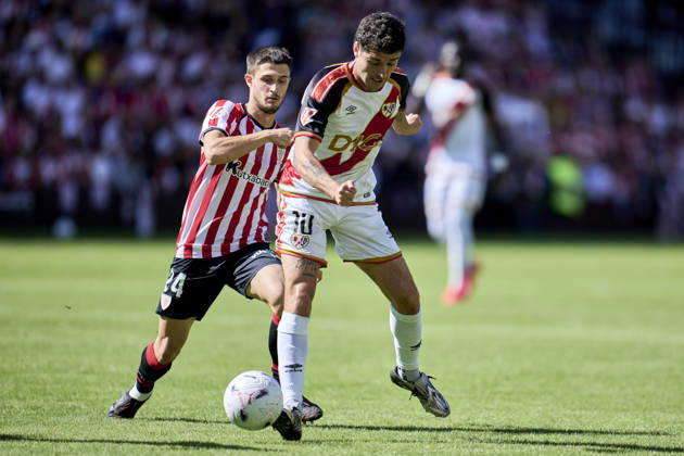October 10, 2026, Madrid, Madrid, Spain: Sergio Camello of Rayo Vallecano in action during the Spanish League, LaLiga EA Sports, football match played between Rayo Vallecano and Athletic Club at Vallecas stadium on October 10, 2026, in Madrid, Spain. Rayo Vallecano V Athletic Club - LaLiga EA Sports  - ZUMAa181 20261010_zaa_a181_007 Copyright: xAngelxPerezxMecax