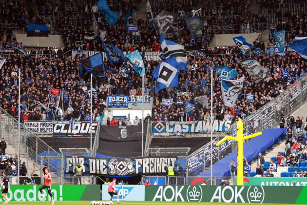 10.10.26 TSG 1899 Hoffenheim - Hamburger SV Deutschland, Sinsheim, 10.10.2026, Fussball, Bundesliga, Saison 2026 2027, TSG 1899 Hoffenheim - Hamburger SV: Hamburger SV Fans.