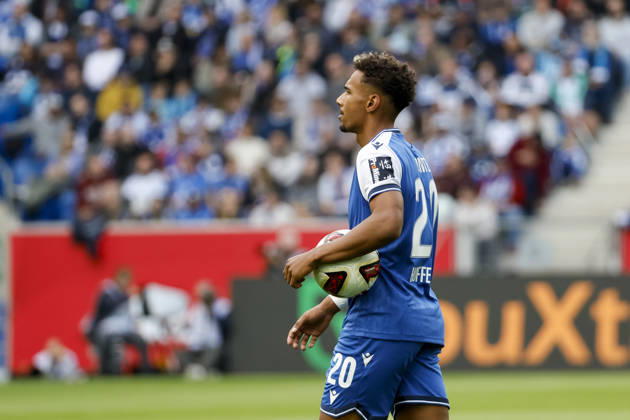 Bambase Conte (TSG Hoffenheim, 20) , Deutschland, Fussball, 1. Bundesliga, 5.Spieltag, 2026 2027, TSG Hoffenheim vs. Hamburger SV, 10.10.2026, Sinsheim SNP Arena Deutschland Copyright: xGrantxHubbsx