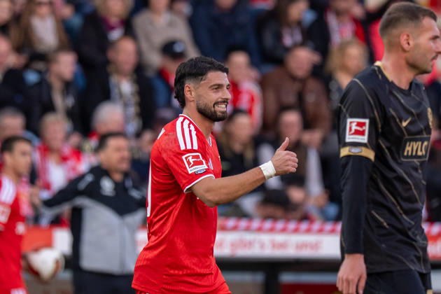Deutschland: Fussball 1. Bundesliga, 5. Spieltag 2026 2027, 1.FC Union Berlin - SV Elversberg am 10.10.2026 in Berlin (Stadion An der Alten Försterei): Kastriot Imeri (1. FC Union Berlin, 30) Gestik, Gesichtsausdruck, Mimik Copyright: xSvenxHeidmannx