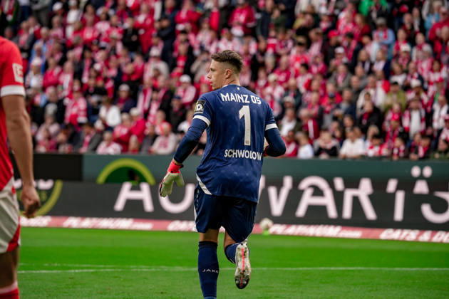 Deutschland: Fussball Saison 2026 2027 , 1. Bundesliga , 5. Spieltag , 1. FSV Mainz 05 vs. Bayer 04 Leverkusen - MEWA-Arena (Mainz) : Alexander Schwollow (1. FSV Mainz 05, 1) Mainz MEWA-Arena Deutschland Germany Copyright: xBennetxLongx