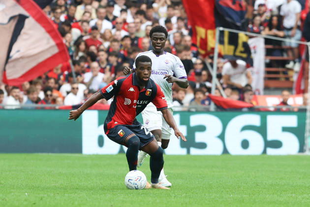 GenoaÕs Hamed Traore in action during the Serie A soccer match between Genoa and Fiorentina at the Luigi Ferraris Stadium in Genoa, Italy - Saturday, October 10, 2026. - Soccer .  Copyright: xTanoxPecoraro LaPressex