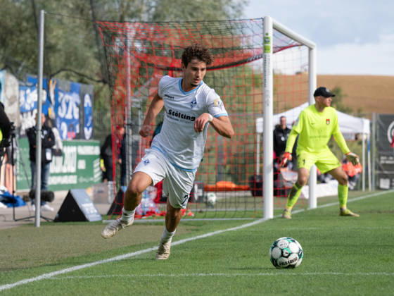 Lovis Bierschenk (SV Waldhof Mannheim, 07) am Ball GER, Fussball, SG Sonnenhof Grossaspach vs. SV Waldhof Mannheim, 3. Liga, 8. Spieltag, Aspach, Saison 2026 2027, 10.10.2026 GER, Fussball, SG Sonnenhof Grossaspach vs. SV Waldhof Mannheim, 3. Liga, 8. Spieltag, Aspach, Saison 2026 2027, 10.10.2026 Aspach Copyright: xCarstenxSchweringx EP_CSG