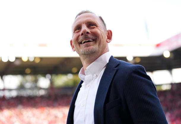 Mauro Lustrinelli (1. FC Union Berlin, Cheftrainer) vor dem Spiel. GER, 1.FC Union Berlin vs SV Elversberg, 1. Bundesliga, 5. Spieltag, Saison 2026-27, Stadion An der Alten Foersterei, Berlin, 10.10.2026 DFL REGULATIONS PROHIBIT ANY USE OF PHOTOGRAPHS AS IMAGE SEQUENCES AND OR QUASI-VIDEO 1.FC Union Berlin vs SV Elversberg, 1. Bundesliga, 5. Spieltag, Saison 2026-27, 10.10.2026 Berlin Copyright: xEibner-Pressefoto ScottxColemanx EP_SCN