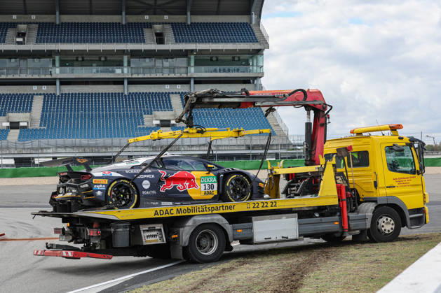 DTM (German Touring Car Championship) - 10.10.2026 - Round 8, Hockenheimringring on 10.10.2026. Accident : Luca Engstler (D Red Bull Team Abt, 130), Lamborghini Temerario GT3 Baden-Württemberg Deutschland Copyright: xO.Franke,xSportblen.dex