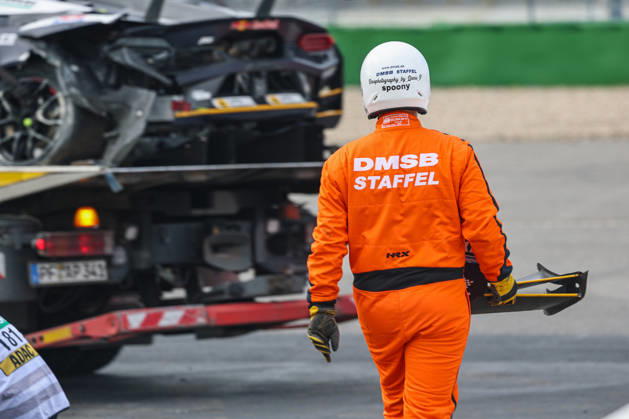 DTM (German Touring Car Championship) - 10.10.2026 - Round 8, Hockenheimringring on 10.10.2026. Accident Luca Engstler (D Red Bull Team Abt, 130), Lamborghini Temerario GT3 Baden-Württemberg Deutschland Copyright: xO.Frankex
