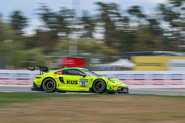 DTM (German Touring Car Championship) - 10.10.2026 - Round 8, Hockenheimringring on 10.10.2026. Thomas Preining (A Manthey, 91), Porsche 911 GT3 R Evo Baden-Württemberg Deutschland Copyright: xO.Frankex