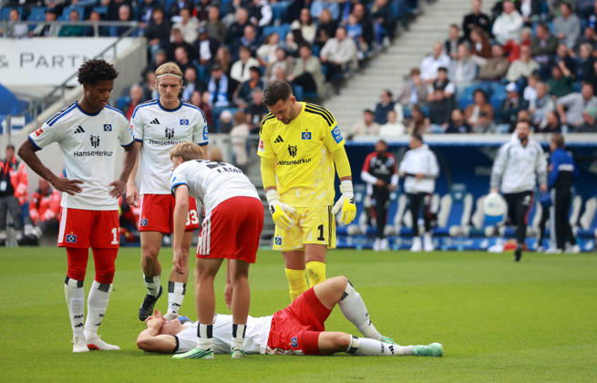 10.10.26 TSG 1899 Hoffenheim - Hamburger SV Deutschland, Sinsheim, 10.10.2026, Fussball, Bundesliga, Saison 2026 2027, TSG 1899 Hoffenheim - Hamburger SV: Nicolai Remberg (Hamburger SV).