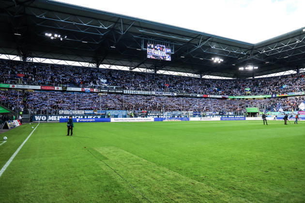 Fussball, 3.Liga Saison 2026 2027 8.Spieltag MSV Duisburg - TSG 1899 Hoffenheim II 10.10.2026, schauinsland-reisen-arena Fans MSV Duisburg Duisburg schauinsland-reisen-arena Nordrhein-Westfalen Deutschland