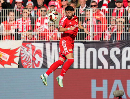 Kastriot Imeri (1. FC Union Berlin, 30) koepft den Ball. GER, 1.FC Union Berlin vs SV Elversberg, 1. Bundesliga, 5. Spieltag, Saison 2026-27, Stadion An der Alten Foersterei, Berlin, 10.10.2026 DFL REGULATIONS PROHIBIT ANY USE OF PHOTOGRAPHS AS IMAGE SEQUENCES AND OR QUASI-VIDEO 1.FC Union Berlin vs SV Elversberg, 1. Bundesliga, 5. Spieltag, Saison 2026-27, 10.10.2026 Berlin Copyright: xEibner-Pressefoto ScottxColemanx EP_SCN