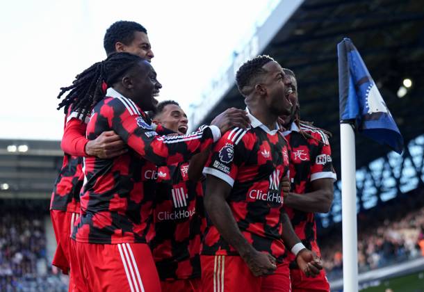 Ryan Sessegnon of Fulham celebrates their goal with team-mates, 0-1 Ipswich Town v Fulham, Premier League, Football, Portman Road, Ipswich, UK - 10 Oct 2026Ipswich Portman Road United Kingdom EDITORIAL USE ONLY No use with unauthorised audio, video, data, fixture lists, club league logos or live services. Online in-match use limited to 120 images, no video emulation. No use in betting, games or single club league player publications. Copyright: xJoexToth Shutterstockx 17206181bv