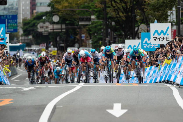 Tour De Kyushu Stage Finishes In Fukuoka s Tenjin For The First Time Matteo Malucelli of XDS Astana Team wins Stage 1 of the Mynavi Tour de Kyushu 2026 at the finish line on Tenjin Bridge in Fukuoka, Japan, on October 10, 2026. The Italian won the 152.0-kilometer Saga-Fukuoka stage in 3 hours 9 minutes 51 seconds, ahead of Luke Mudgway (Li Ning Star) and Alessio Delle Vedove (XDS Astana Team), and took the general and points classification leads. It was the first time the race finished in Tenjin, the commercial heart of Fukuoka, where a parade, stage events and food stalls marked the day. The race, first held in 2023 and part of the UCI Asia Tour (2.1 category), runs October 9-12 through six Kyushu prefectures under the official title We stand with Kumamoto. Mynavi Tour de Kyushu 2026, adopted to support areas affected by the Kumamoto earthquake. Fukuoka Japan Copyright: xRyoxChix originalFilename:zhi-tourdeky261010_nptQG.jpg