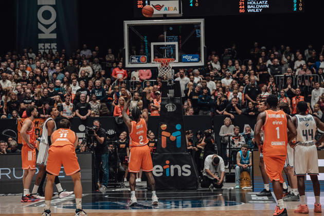 easyCredit Basketball Bundesliga, 5. Spieltag, Niners Chemnitz -Bayern München 10.10.2026 ab 16:00 Uhr Chemnitz, Chemnitz Arena Im Foto: 02 Stefan Smith beim Freiwurf easyCredit Basketball Bundesliga, 5. Spieltag, Niners Chemnitz - Bayern München Chemnitz Sachsen Deutschland Copyright: xEHLxMedia MichelxKöhlerx 20261010-Niners-Chemnitz-Bayern-M__nchen-042