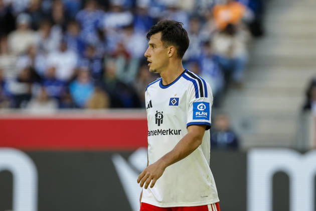Nicolas Capaldo (Hamburger SV, 24) , Deutschland, Fussball, 1. Bundesliga, 5.Spieltag, 2026 2027, TSG Hoffenheim vs. Hamburger SV, 10.10.2026, Sinsheim SNP Arena Deutschland Copyright: xGrantxHubbsx