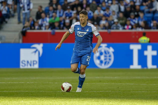 Andrej Kramaric (TSG Hoffenheim, 27) am Ball , Deutschland, Fussball, 1. Bundesliga, 5.Spieltag, 2026 2027, TSG Hoffenheim vs. Hamburger SV, 10.10.2026, Sinsheim SNP Arena Deutschland Copyright: xGrantxHubbsx